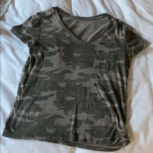 Women’s Camo Pocket Tee
